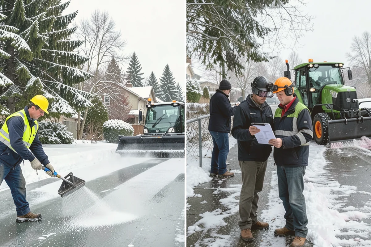 Wheelchair Ramp Snow Removal in Bothell, King County, WA - Locate the ramp, landings, and transitions