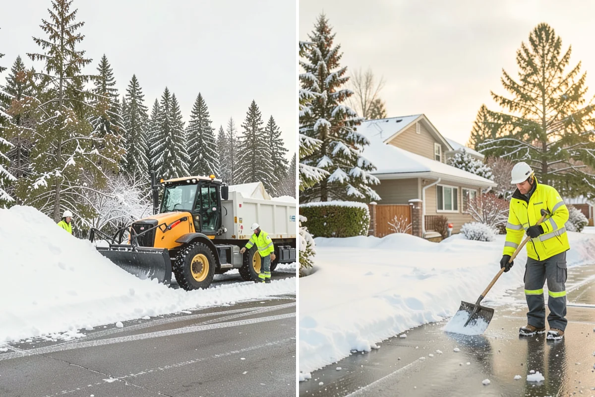 Wheelchair Ramp Snow Removal in Brier, Snohomish County, WA - Locate the ramp, landings, and transitions
