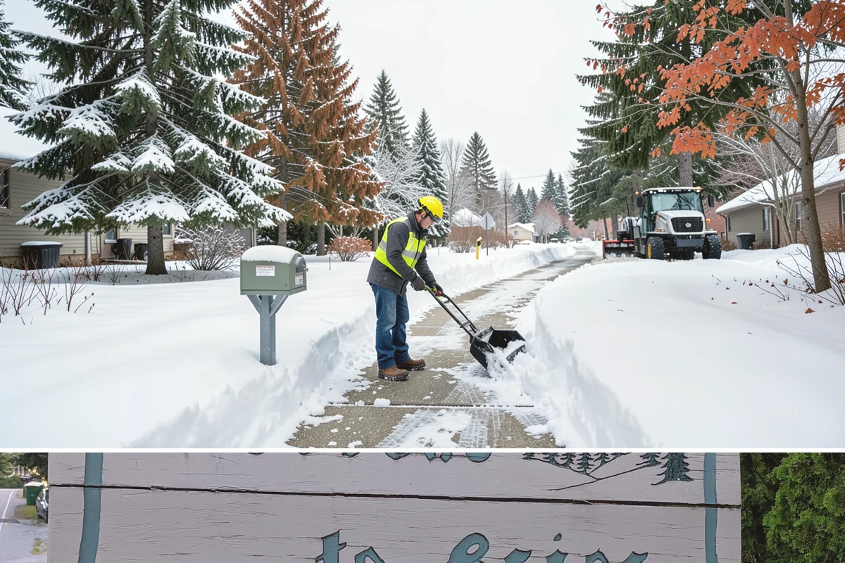 Wheelchair Ramp Snow Removal in Brier, Snohomish County, WA - Serviced first after each snowfall through the winter months when shaded ramps ice quickly.