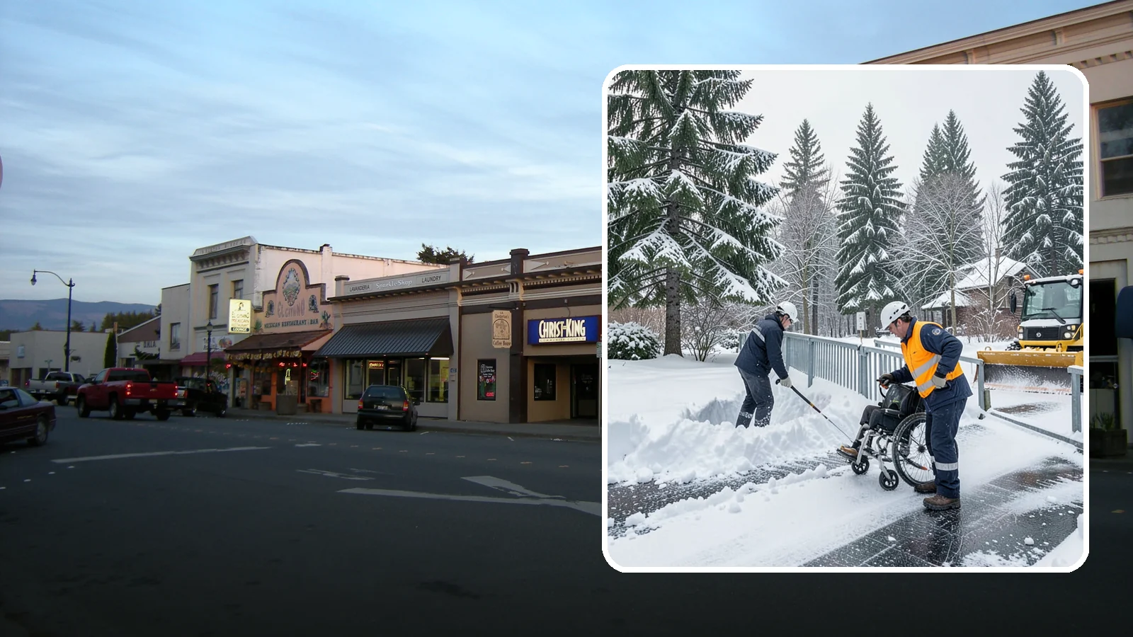 Wheelchair Ramp Snow Removal in Burlington, Skagit County, WA - We clear wheelchair ramps to full width and treat them for traction so they stay safely usable in Western Washington winters.
