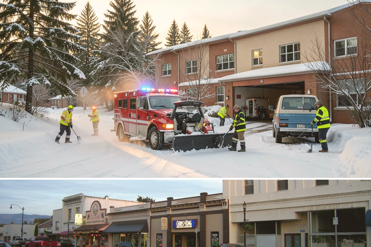 Wheelchair Ramp Snow Removal in Burlington, Skagit County, WA - Serviced first after each snowfall through the winter months when shaded ramps ice quickly.