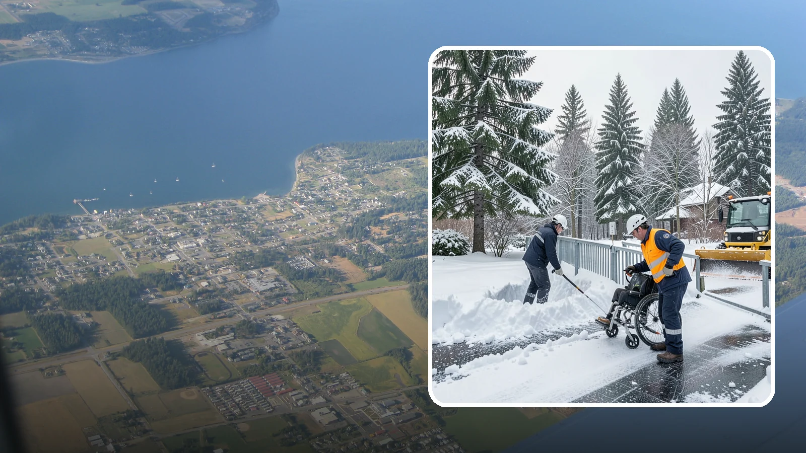 Wheelchair Ramp Snow Removal in Coupeville, Island County, WA - We clear wheelchair ramps to full width and treat them for traction so they stay safely usable in Western Washington winters.