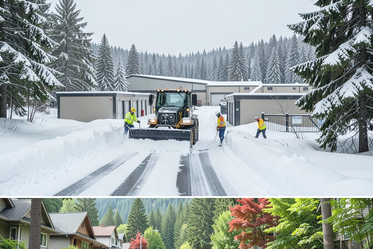 Wheelchair Ramp Snow Removal in Darrington, Snohomish County, WA - Serviced first after each snowfall through the winter months when shaded ramps ice quickly.
