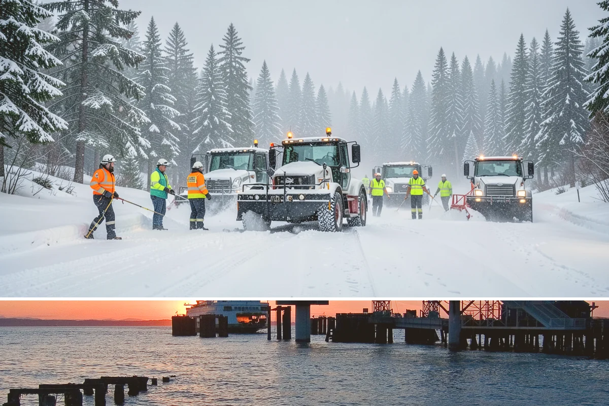 Wheelchair Ramp Snow Removal in Edmonds, Snohomish County, WA - Serviced first after each snowfall through the winter months when shaded ramps ice quickly.