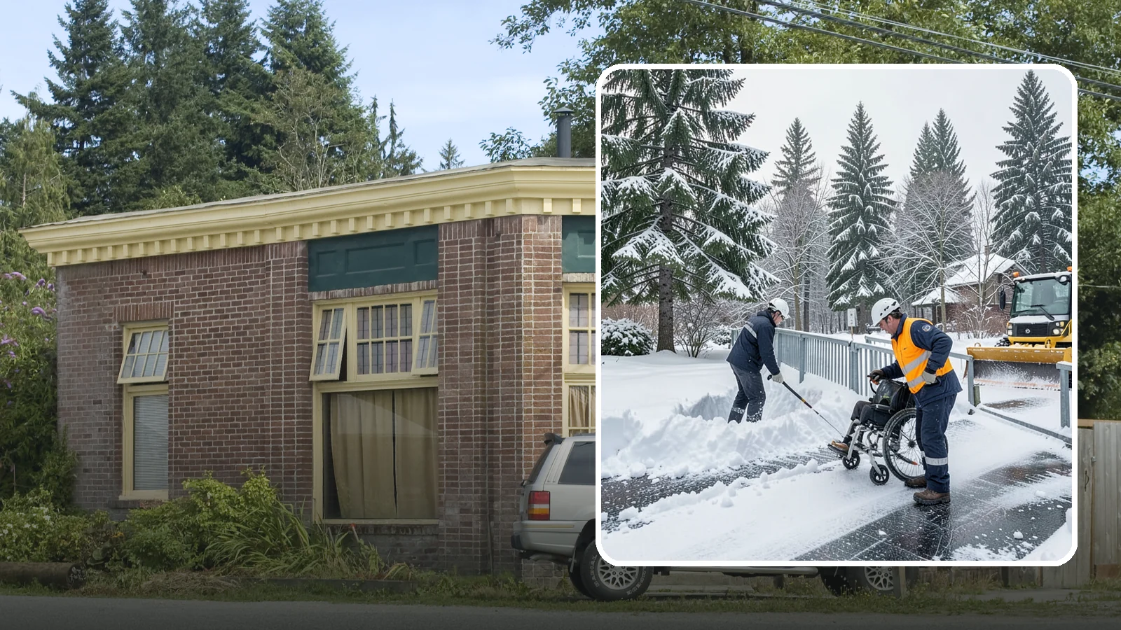 Wheelchair Ramp Snow Removal in Hamilton, Skagit County, WA - We clear wheelchair ramps to full width and treat them for traction so they stay safely usable in Western Washington winters.