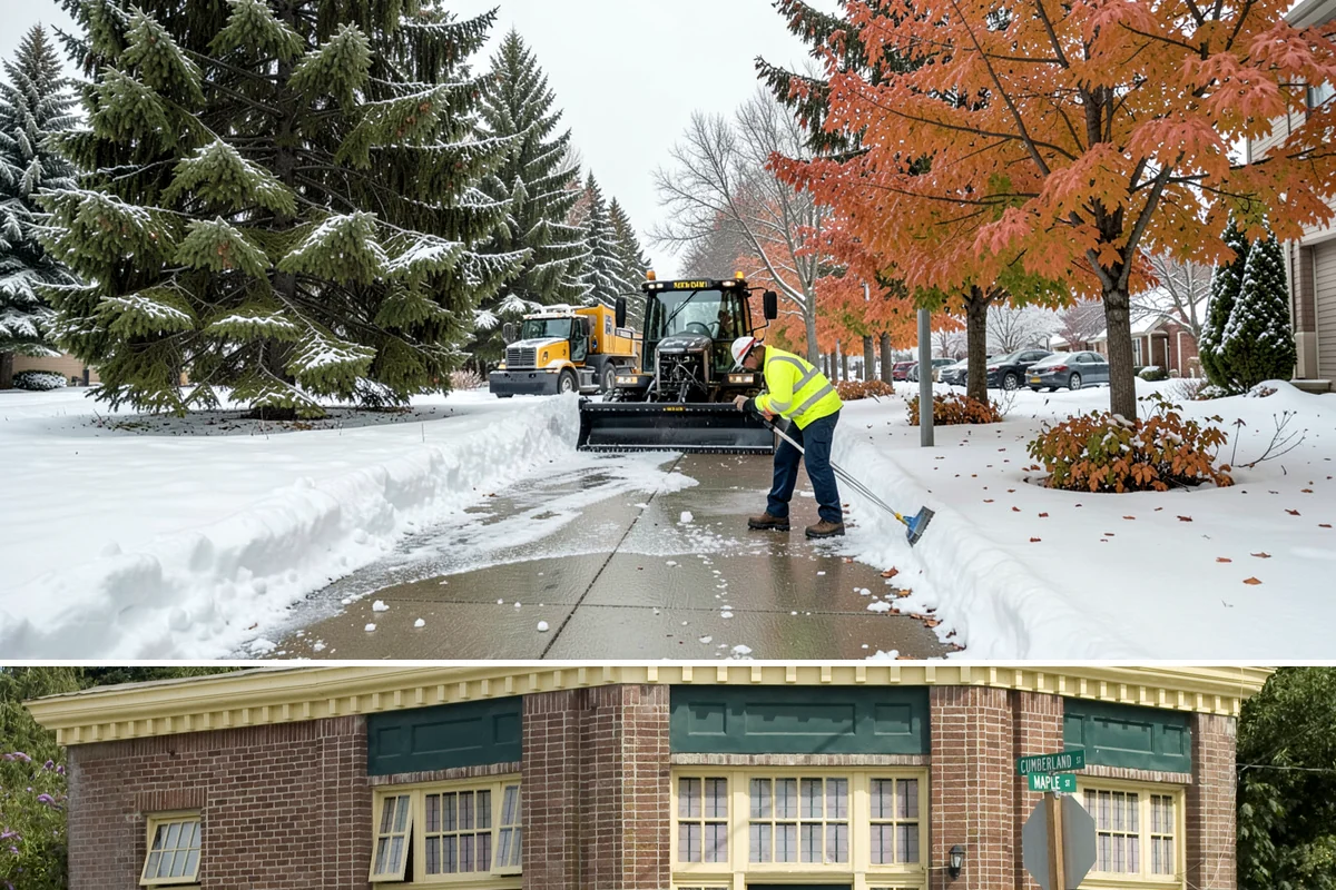 Wheelchair Ramp Snow Removal in Hamilton, Skagit County, WA - Serviced first after each snowfall through the winter months when shaded ramps ice quickly.