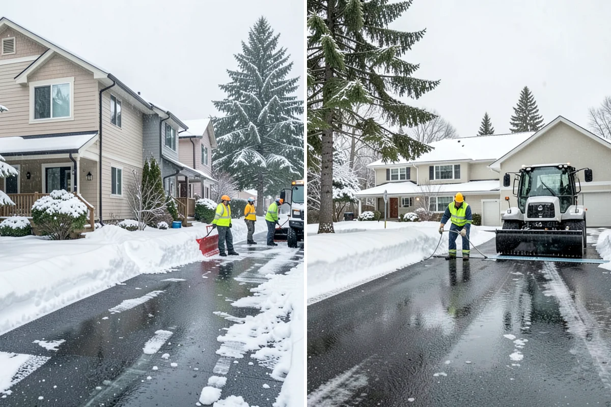 Wheelchair Ramp Snow Removal in Hunts Point, King County, WA - Locate the ramp, landings, and transitions