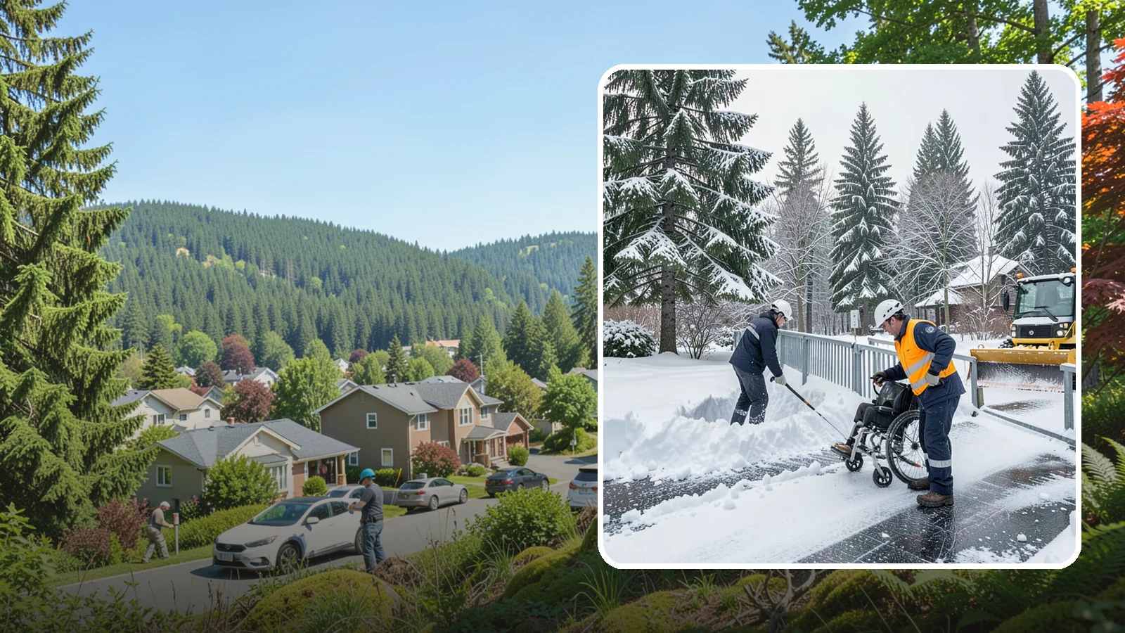 Wheelchair Ramp Snow Removal in Index, Snohomish County, WA - We clear wheelchair ramps to full width and treat them for traction so they stay safely usable in Western Washington winters.