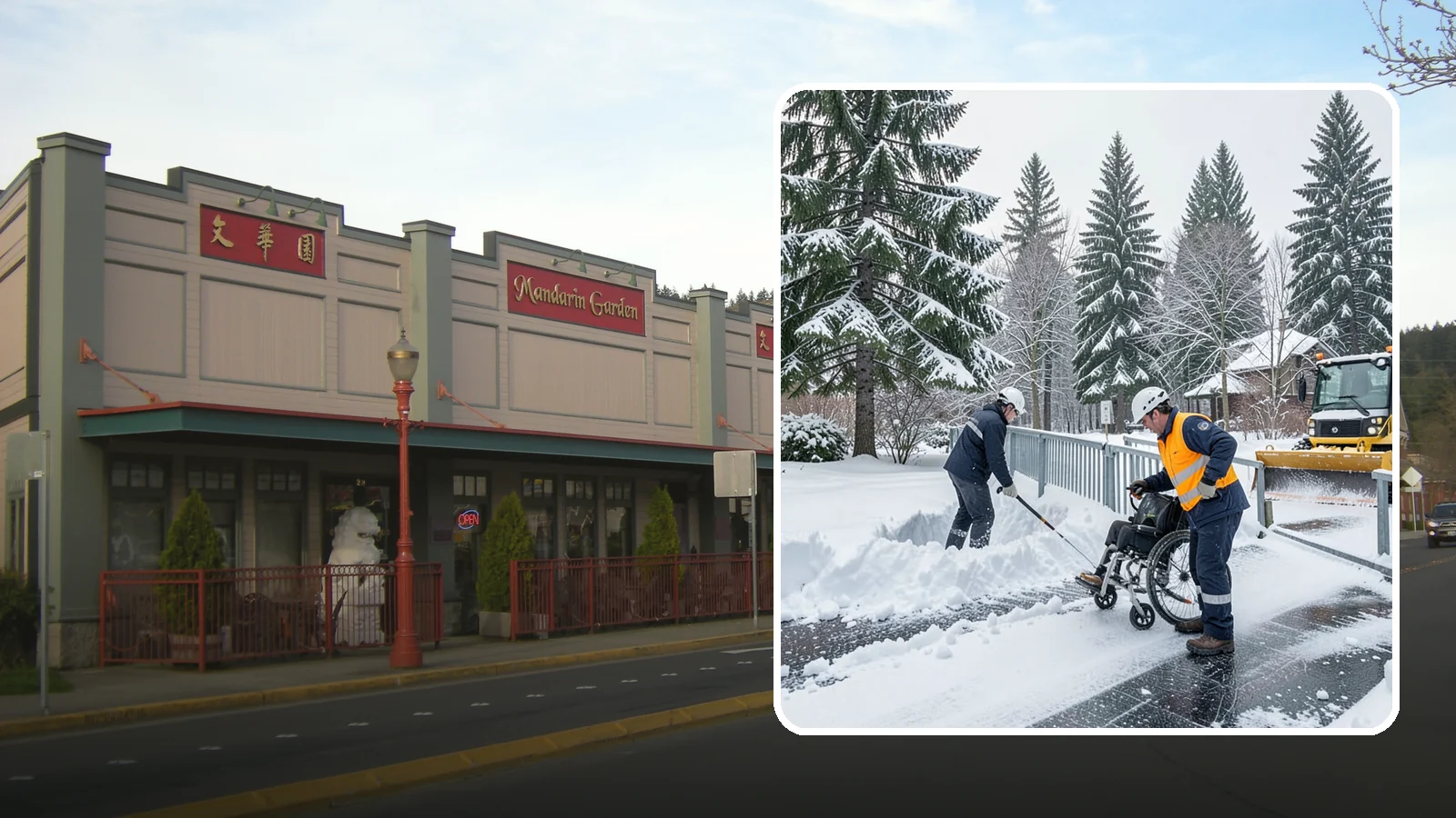 Wheelchair Ramp Snow Removal in Issaquah, King County, WA - We clear wheelchair ramps to full width and treat them for traction so they stay safely usable in Western Washington winters.
