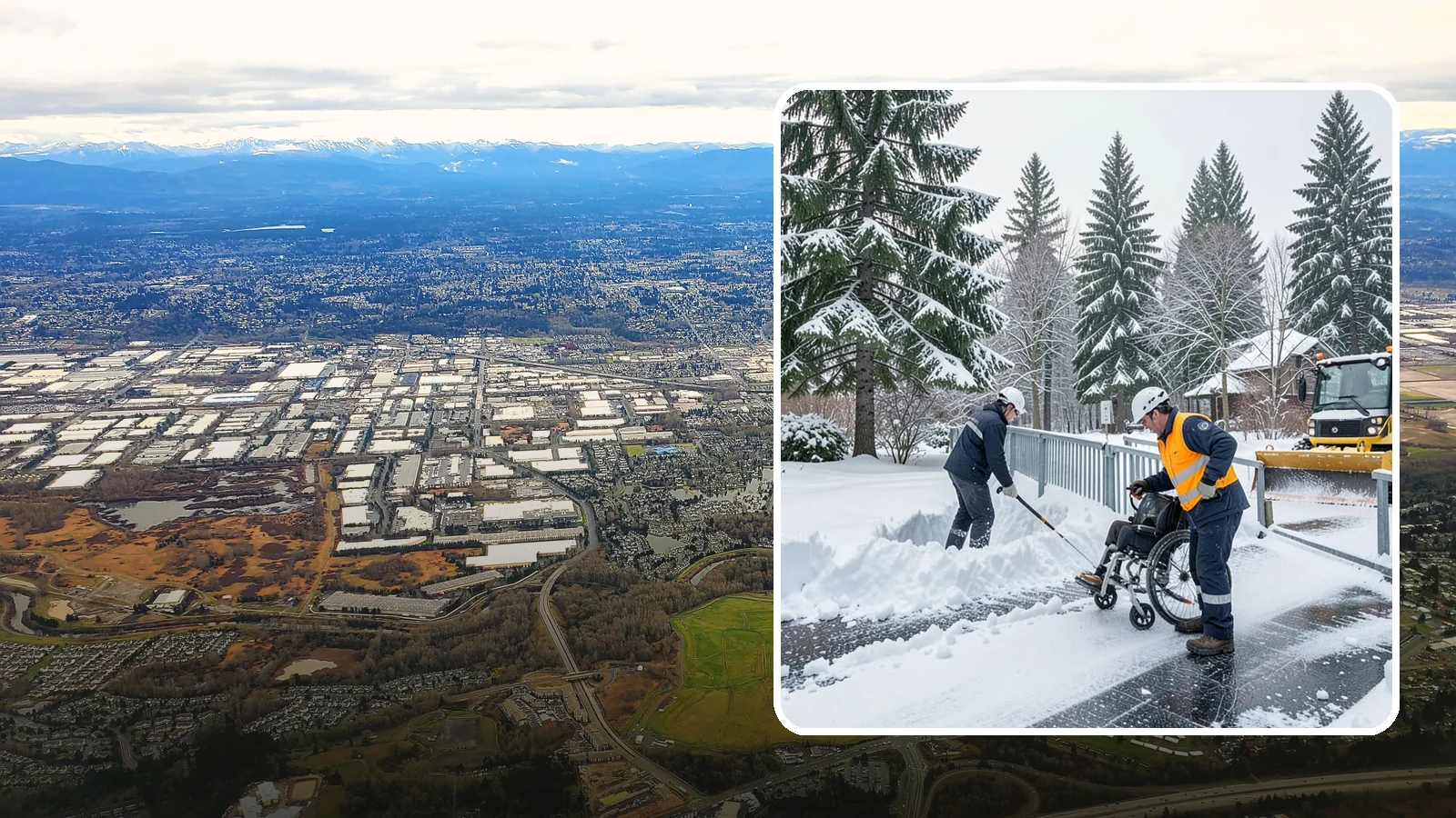 Wheelchair Ramp Snow Removal in Kent, King County, WA - We clear wheelchair ramps to full width and treat them for traction so they stay safely usable in Western Washington winters.