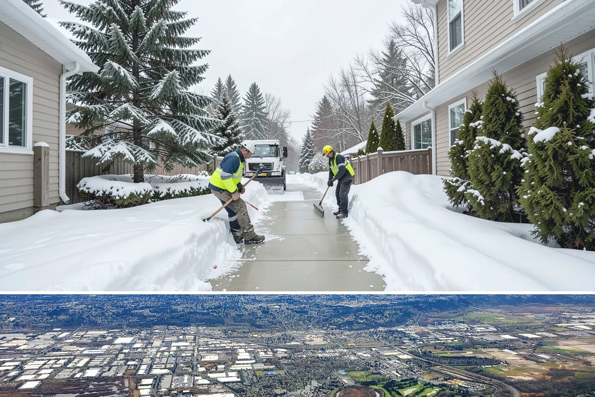 Wheelchair Ramp Snow Removal in Kent, King County, WA - Serviced first after each snowfall through the winter months when shaded ramps ice quickly.