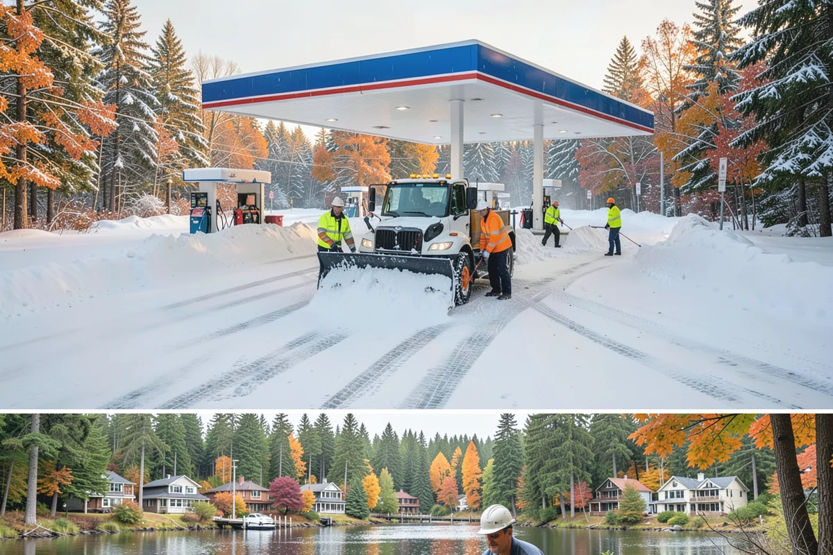 Wheelchair Ramp Snow Removal in La Conner, Skagit County, WA - Serviced first after each snowfall through the winter months when shaded ramps ice quickly.