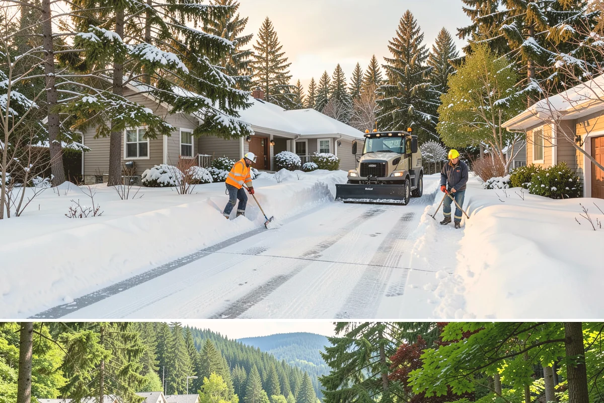 Wheelchair Ramp Snow Removal in Lake Forest Park, King County, WA - Serviced first after each snowfall through the winter months when shaded ramps ice quickly.