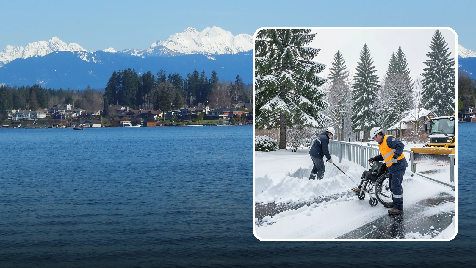 Wheelchair Ramp Snow Removal in Lake Stevens, Snohomish County, WA - We clear wheelchair ramps to full width and treat them for traction so they stay safely usable in Western Washington winters.