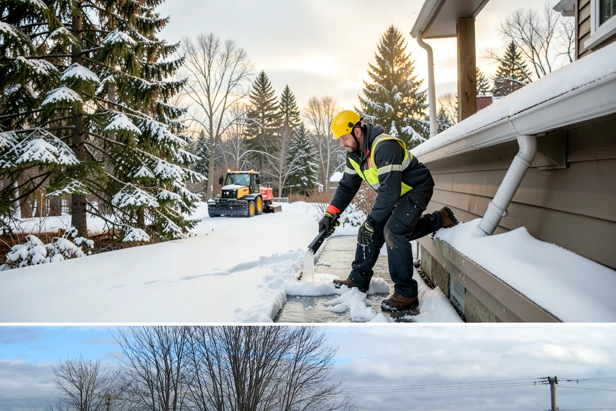 Wheelchair Ramp Snow Removal in Langley, Island County, WA - Serviced first after each snowfall through the winter months when shaded ramps ice quickly.