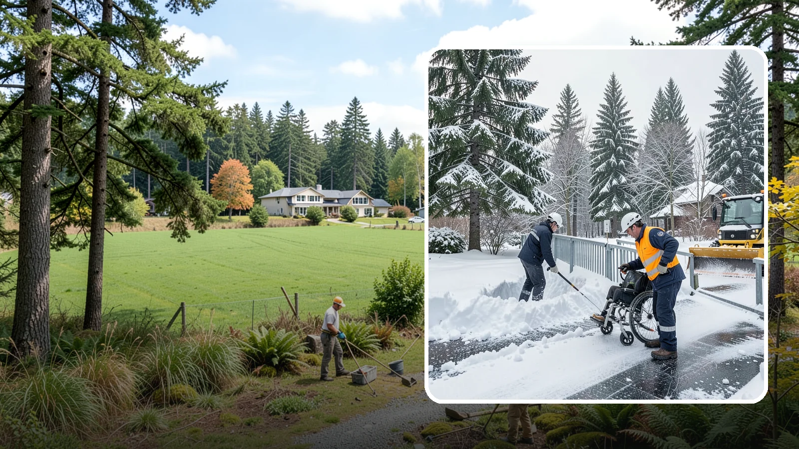 Wheelchair Ramp Snow Removal in Lyman, Skagit County, WA - We clear wheelchair ramps to full width and treat them for traction so they stay safely usable in Western Washington winters.