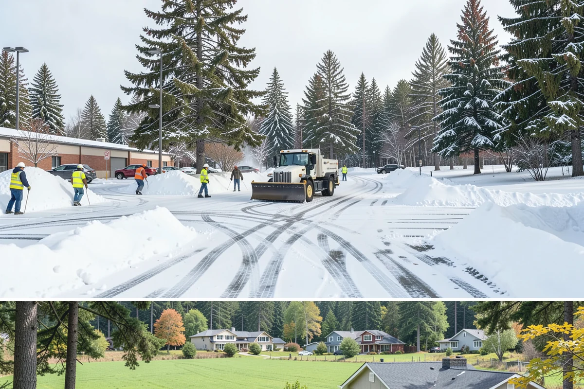 Wheelchair Ramp Snow Removal in Lyman, Skagit County, WA - Serviced first after each snowfall through the winter months when shaded ramps ice quickly.