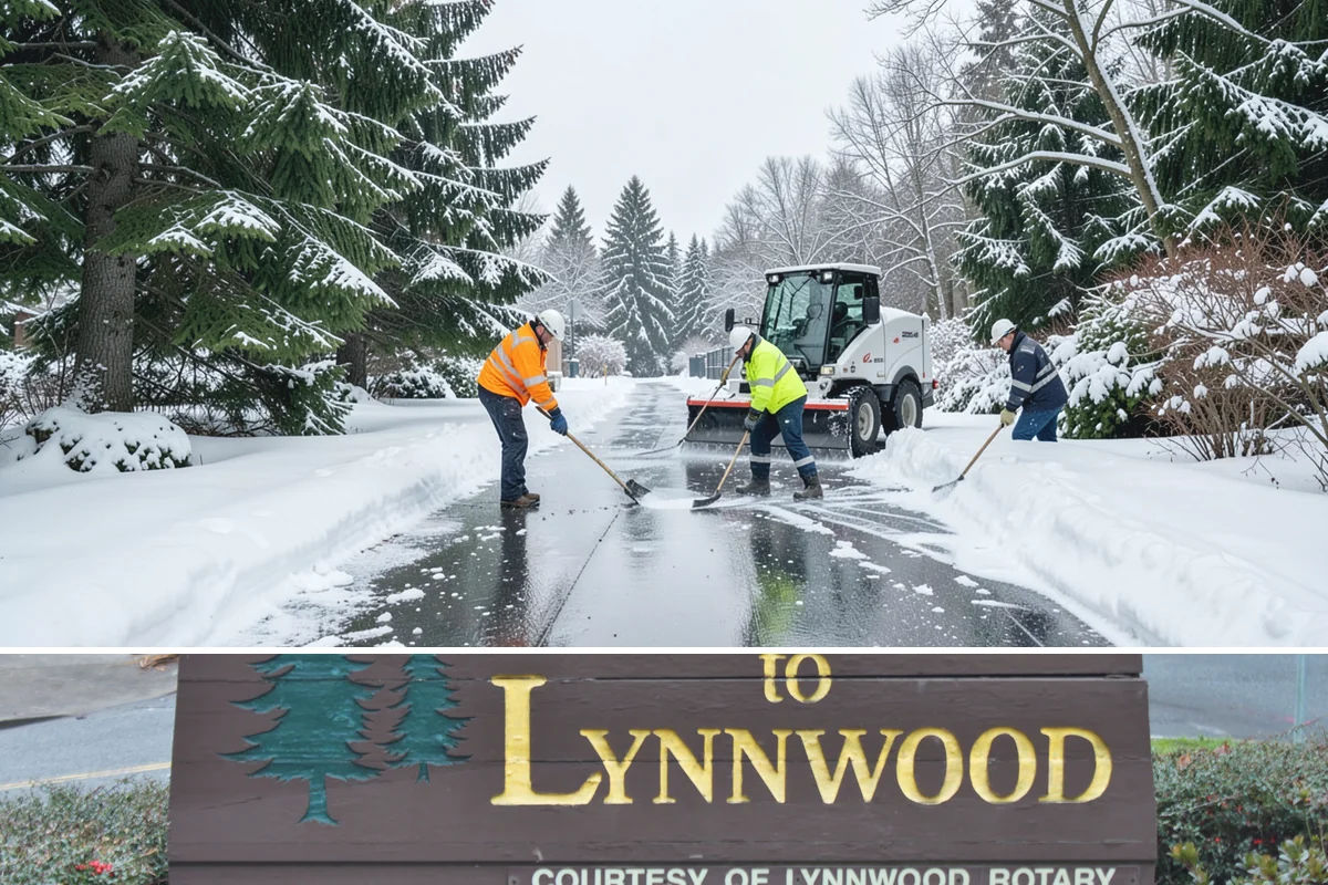Wheelchair Ramp Snow Removal in Lynnwood, Snohomish County, WA - Serviced first after each snowfall through the winter months when shaded ramps ice quickly.
