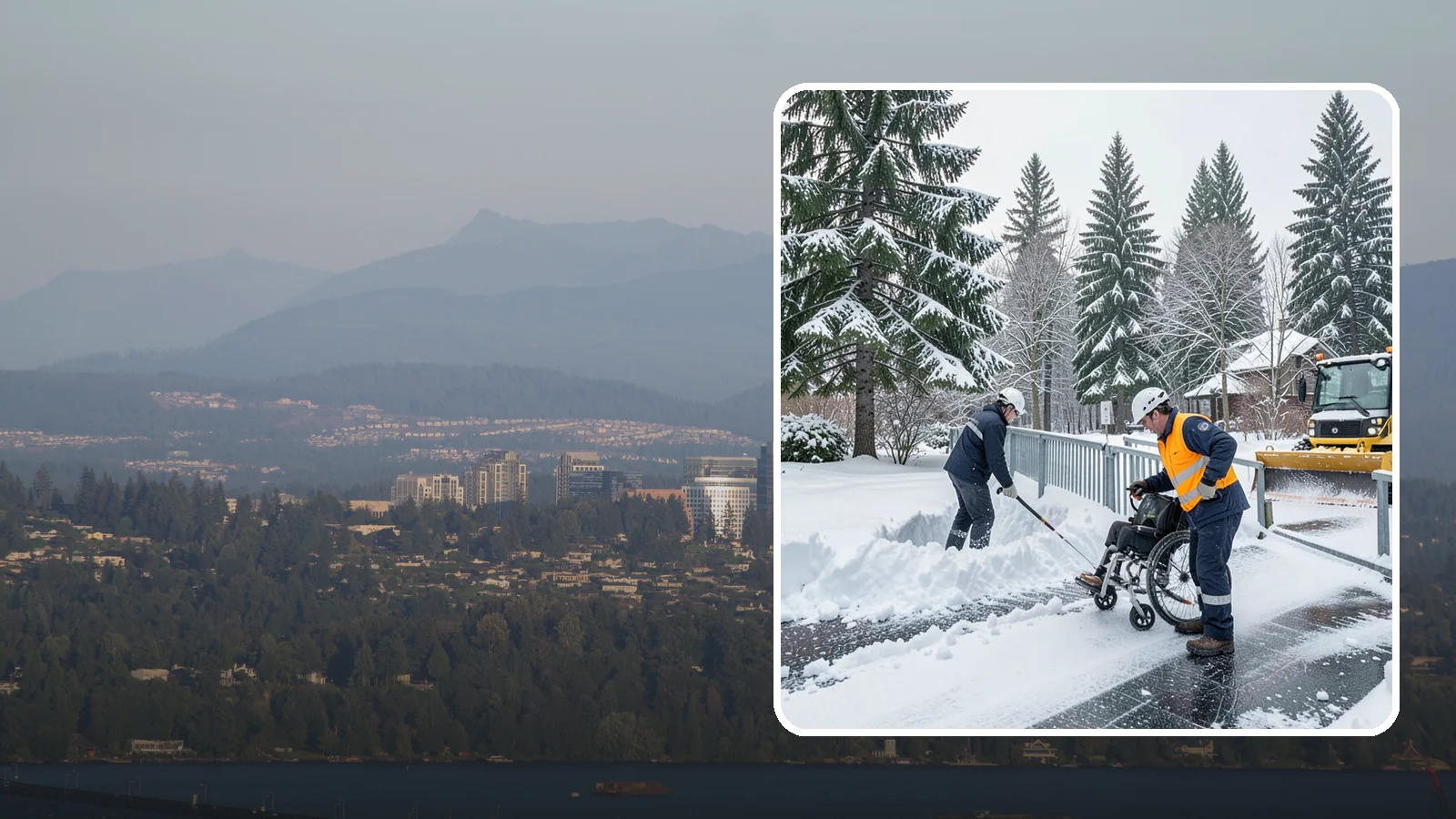 Wheelchair Ramp Snow Removal in Medina, King County, WA - We clear wheelchair ramps to full width and treat them for traction so they stay safely usable in Western Washington winters.