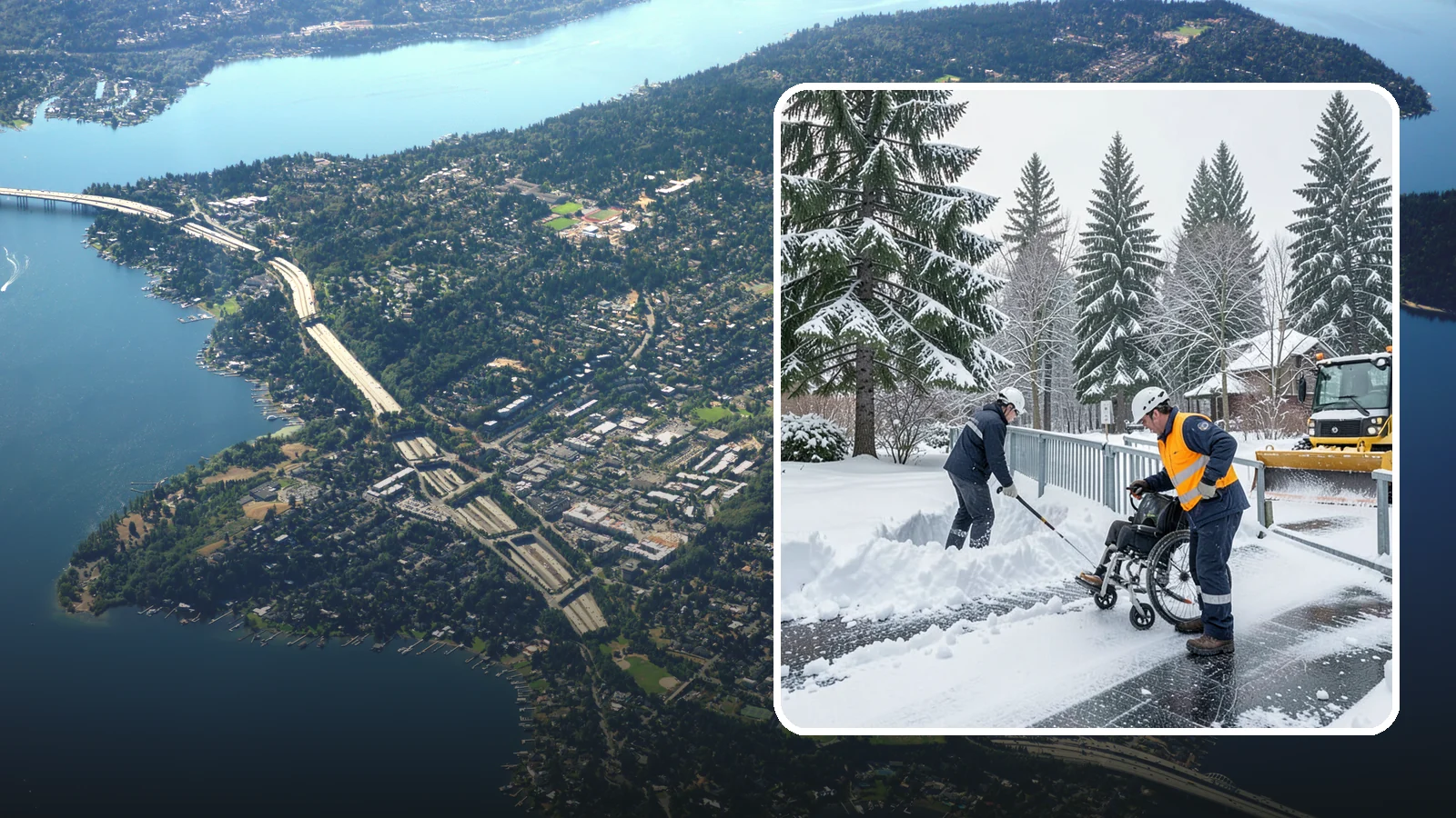 Wheelchair Ramp Snow Removal in Mercer Island, King County, WA - We clear wheelchair ramps to full width and treat them for traction so they stay safely usable in Western Washington winters.