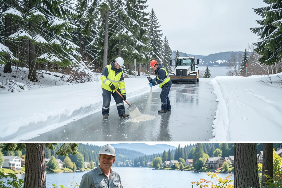 Wheelchair Ramp Snow Removal in Milton, King County, WA - Serviced first after each snowfall through the winter months when shaded ramps ice quickly.