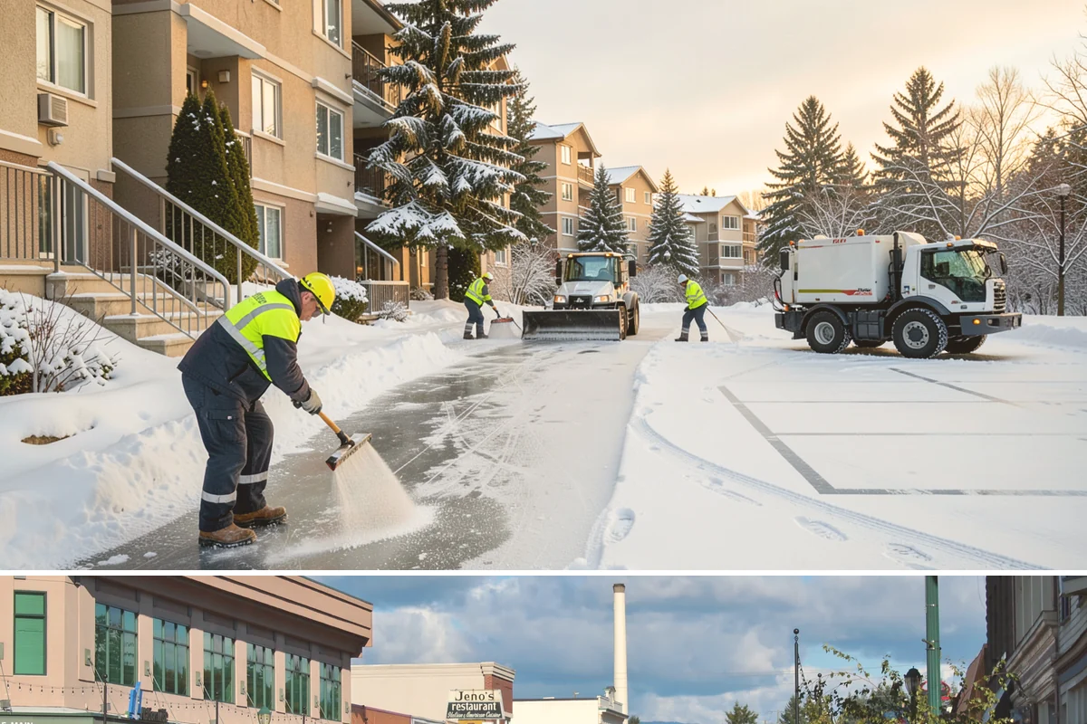 Wheelchair Ramp Snow Removal in Monroe, Snohomish County, WA - Serviced first after each snowfall through the winter months when shaded ramps ice quickly.