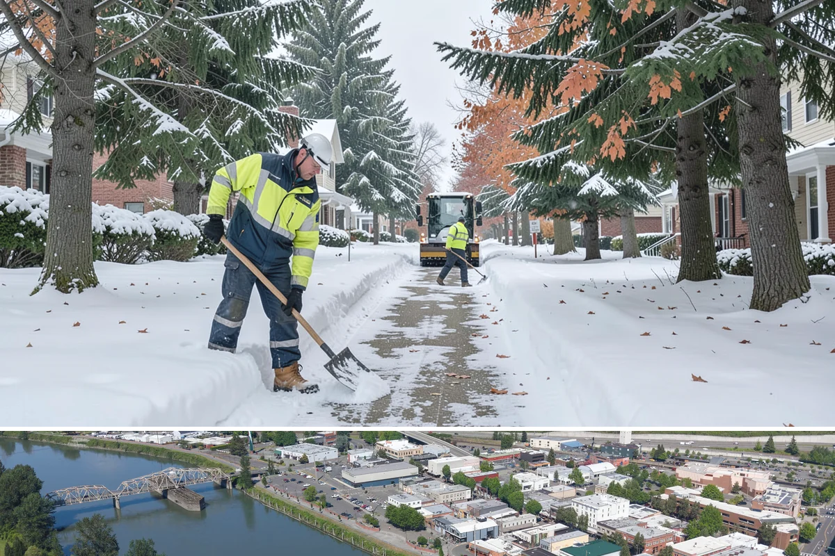 Wheelchair Ramp Snow Removal in Mount Vernon, Skagit County, WA - Serviced first after each snowfall through the winter months when shaded ramps ice quickly.