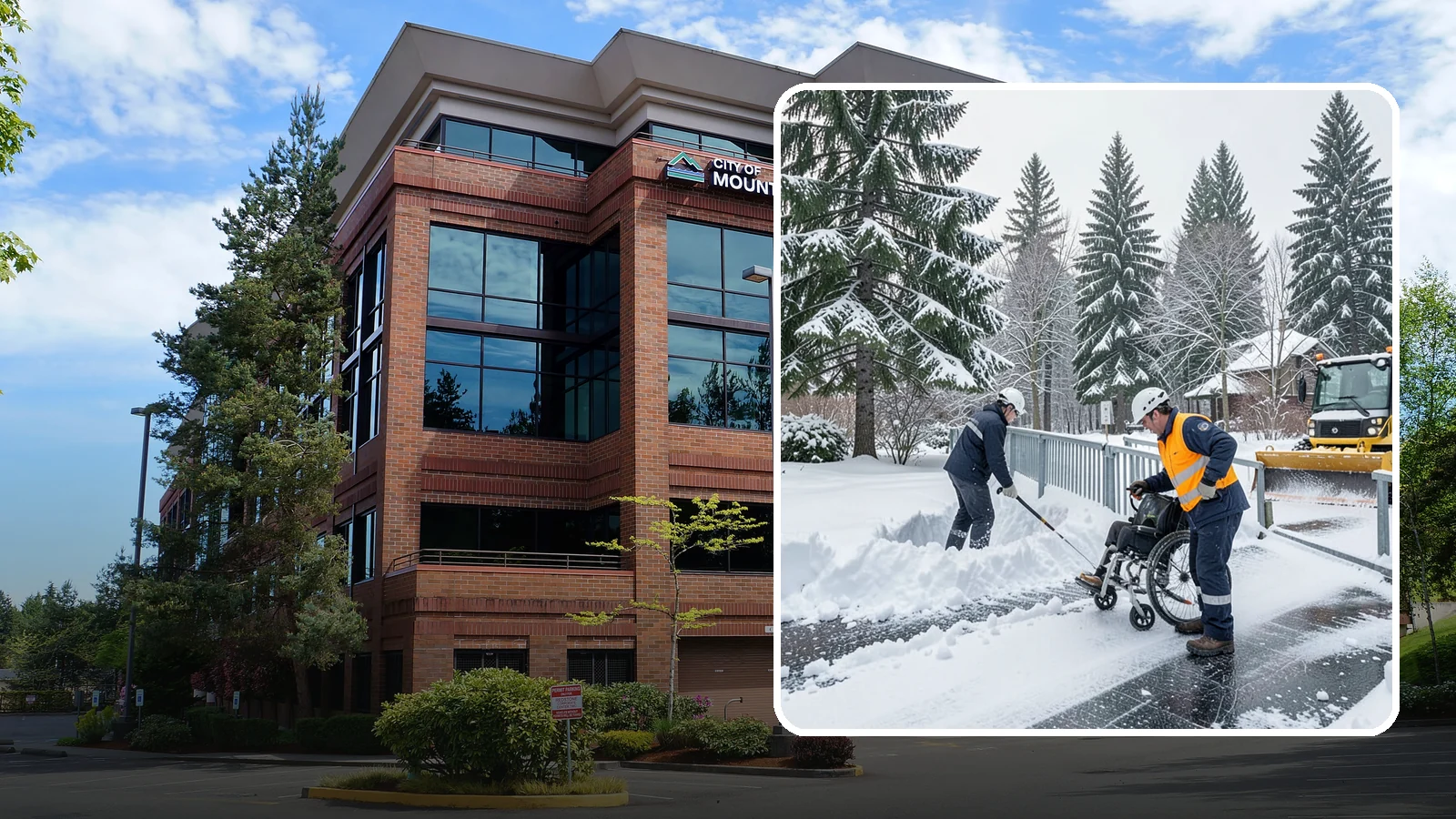 Wheelchair Ramp Snow Removal in Mountlake Terrace, Snohomish County, WA - We clear wheelchair ramps to full width and treat them for traction so they stay safely usable in Western Washington winters.