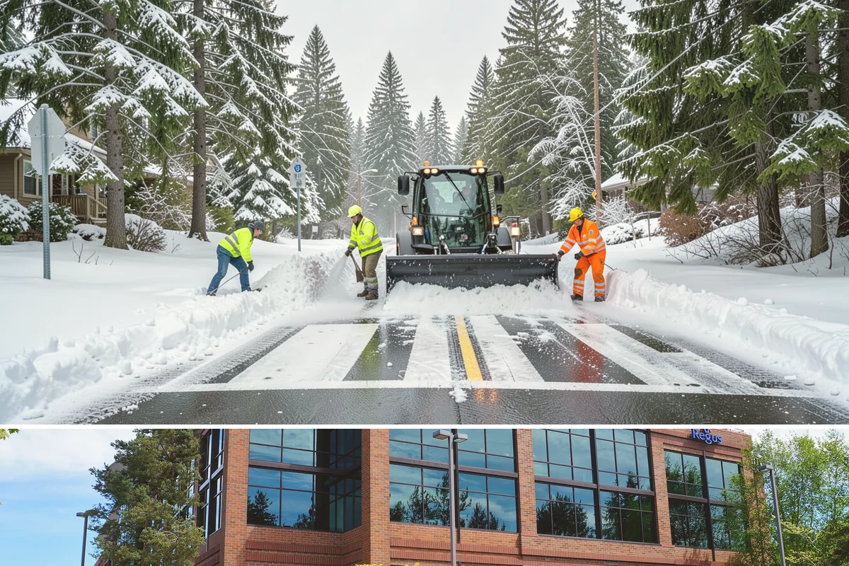 Wheelchair Ramp Snow Removal in Mountlake Terrace, Snohomish County, WA - Serviced first after each snowfall through the winter months when shaded ramps ice quickly.