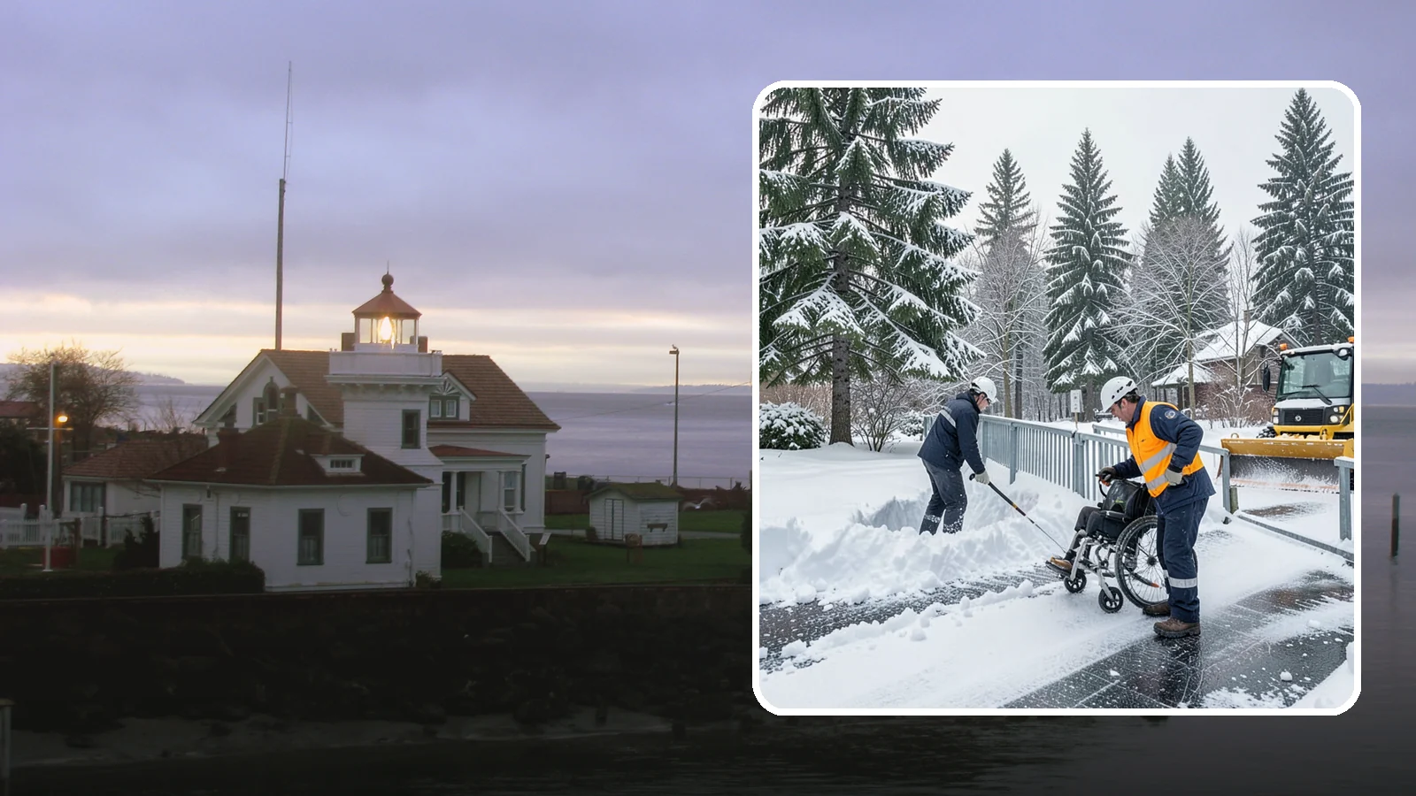 Wheelchair Ramp Snow Removal in Mukilteo, Snohomish County, WA - We clear wheelchair ramps to full width and treat them for traction so they stay safely usable in Western Washington winters.