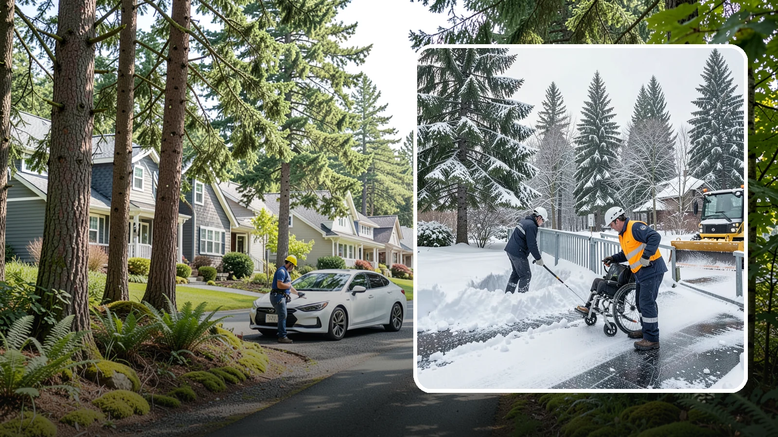 Wheelchair Ramp Snow Removal in Normandy Park, King County, WA - We clear wheelchair ramps to full width and treat them for traction so they stay safely usable in Western Washington winters.