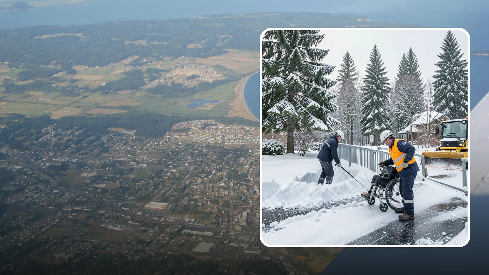 Wheelchair Ramp Snow Removal in Oak Harbor, Island County, WA - We clear wheelchair ramps to full width and treat them for traction so they stay safely usable in Western Washington winters.