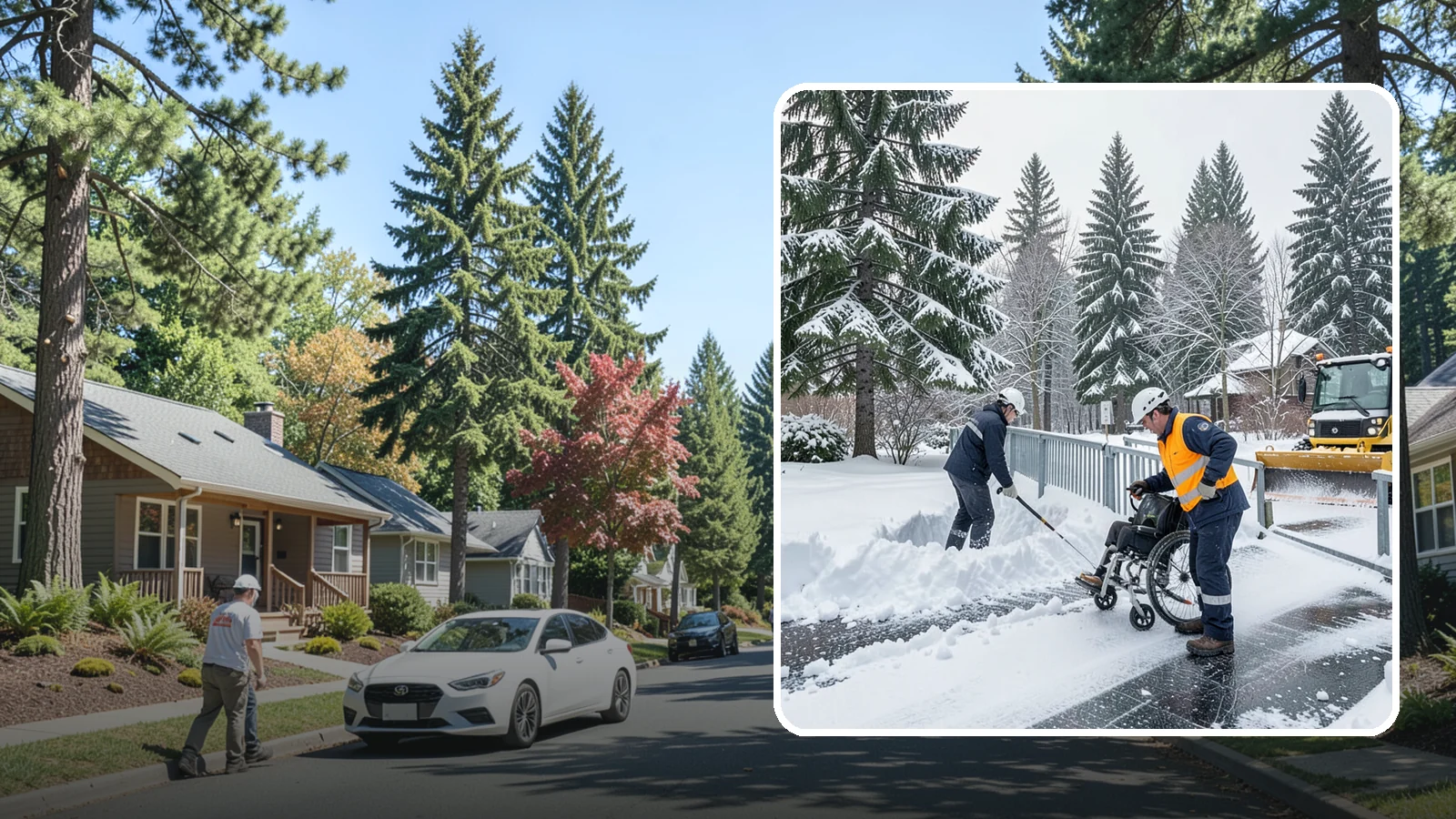 Wheelchair Ramp Snow Removal in Orting, Pierce County, WA - We clear wheelchair ramps to full width and treat them for traction so they stay safely usable in Western Washington winters.