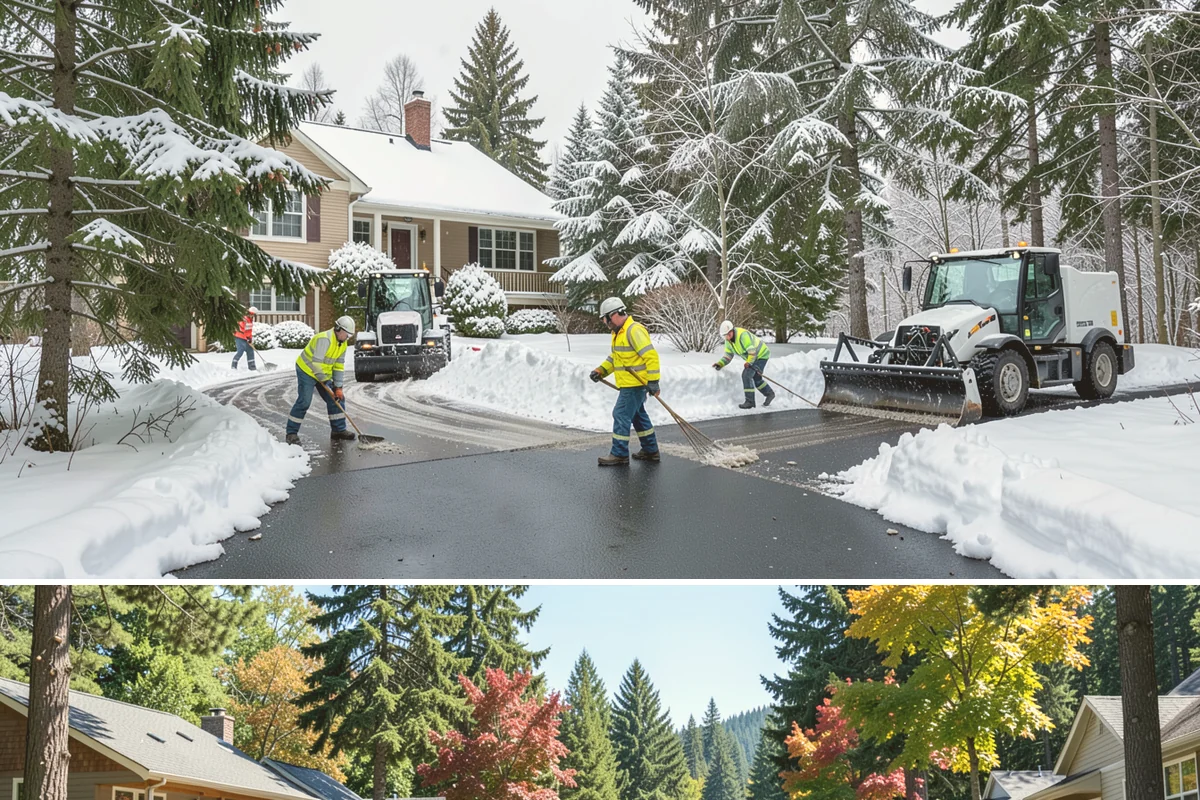 Wheelchair Ramp Snow Removal in Orting, Pierce County, WA - Serviced first after each snowfall through the winter months when shaded ramps ice quickly.