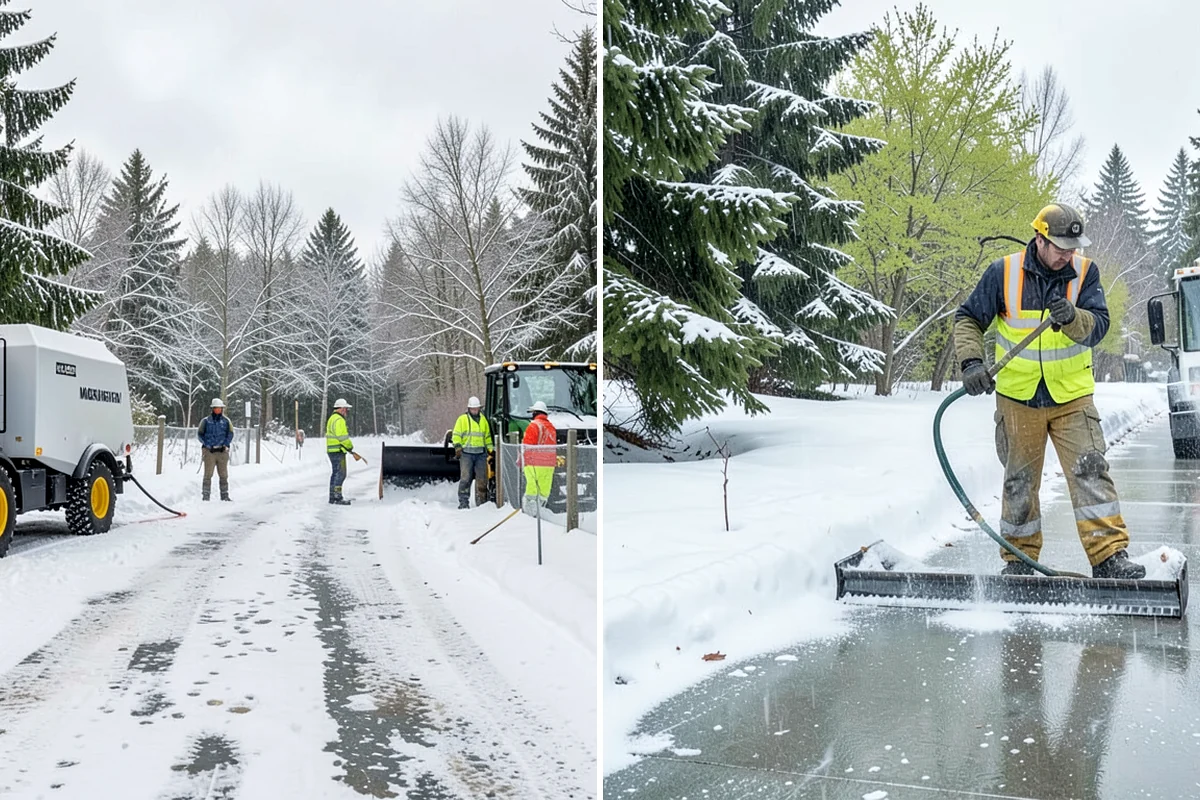 Wheelchair Ramp Snow Removal in Pacific, King County, WA - Locate the ramp, landings, and transitions