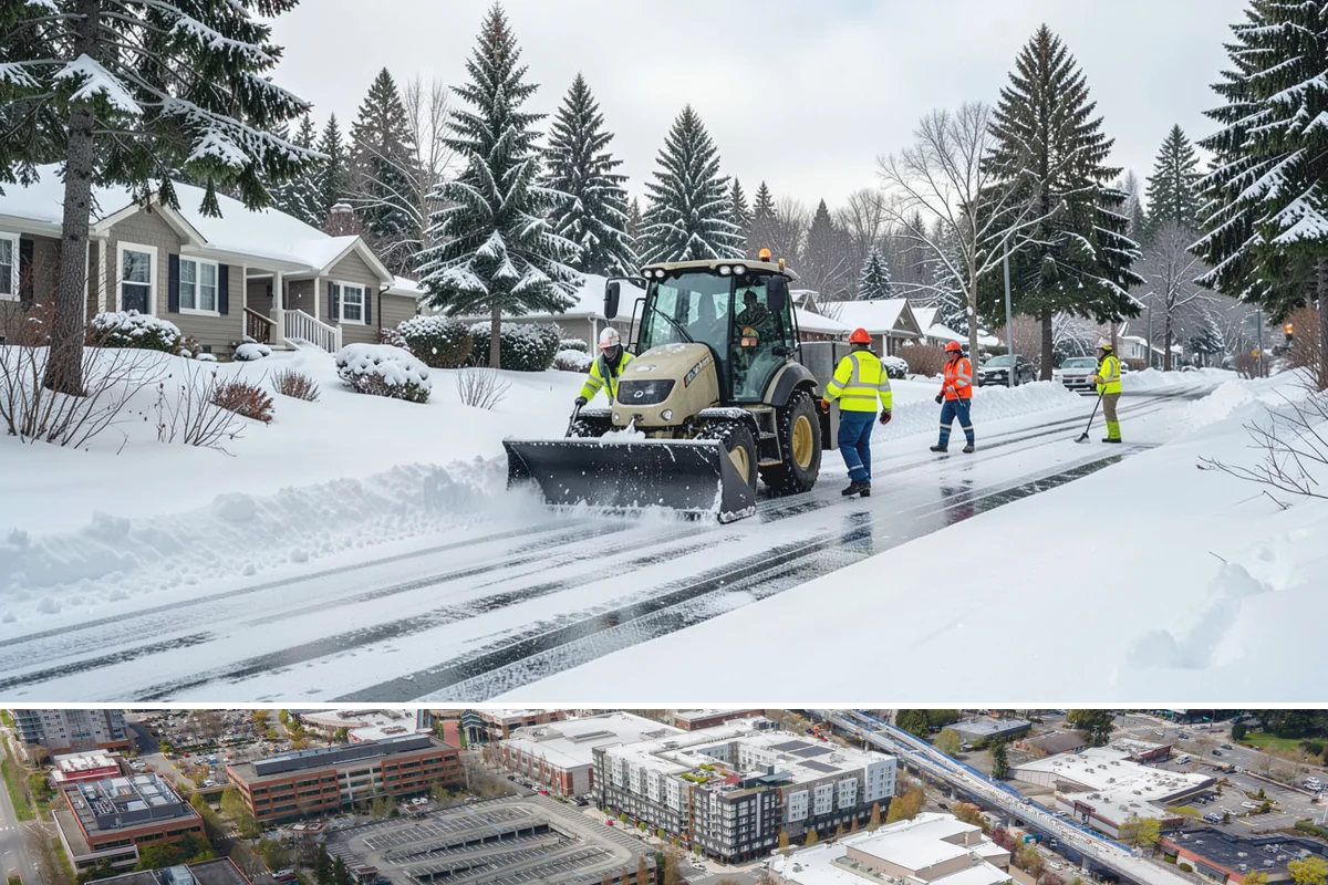 Wheelchair Ramp Snow Removal in Redmond, King County, WA - Serviced first after each snowfall through the winter months when shaded ramps ice quickly.