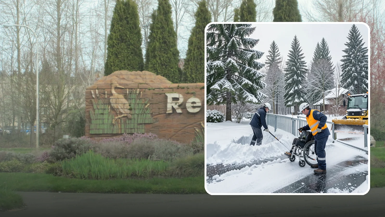 Wheelchair Ramp Snow Removal in Renton, King County, WA - We clear wheelchair ramps to full width and treat them for traction so they stay safely usable in Western Washington winters.