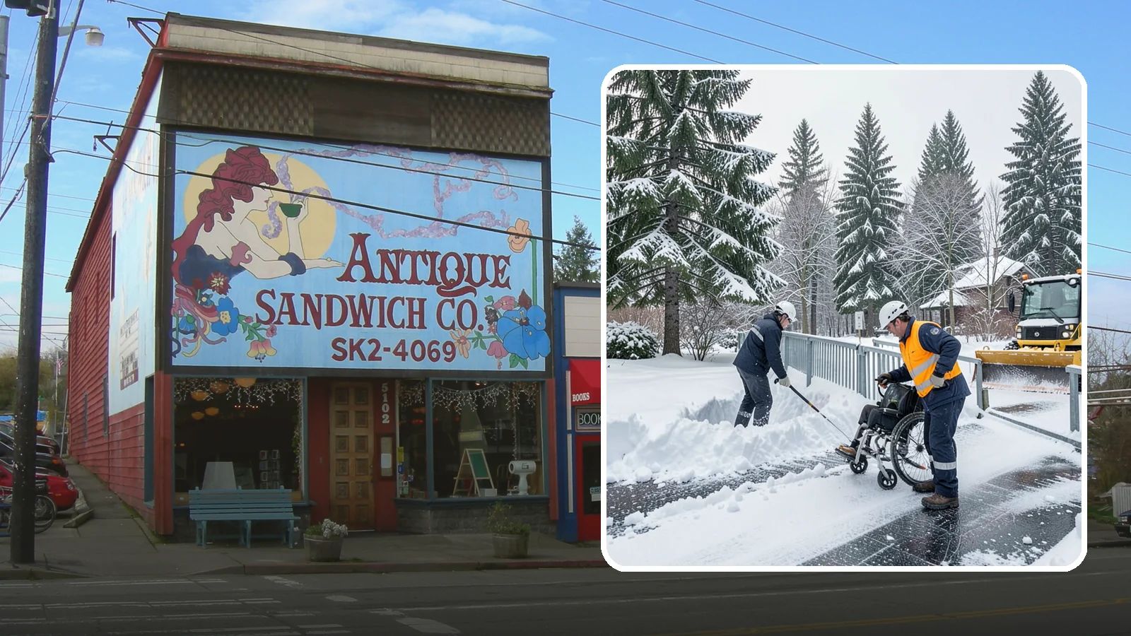 Wheelchair Ramp Snow Removal in Ruston, Pierce County, WA - We clear wheelchair ramps to full width and treat them for traction so they stay safely usable in Western Washington winters.