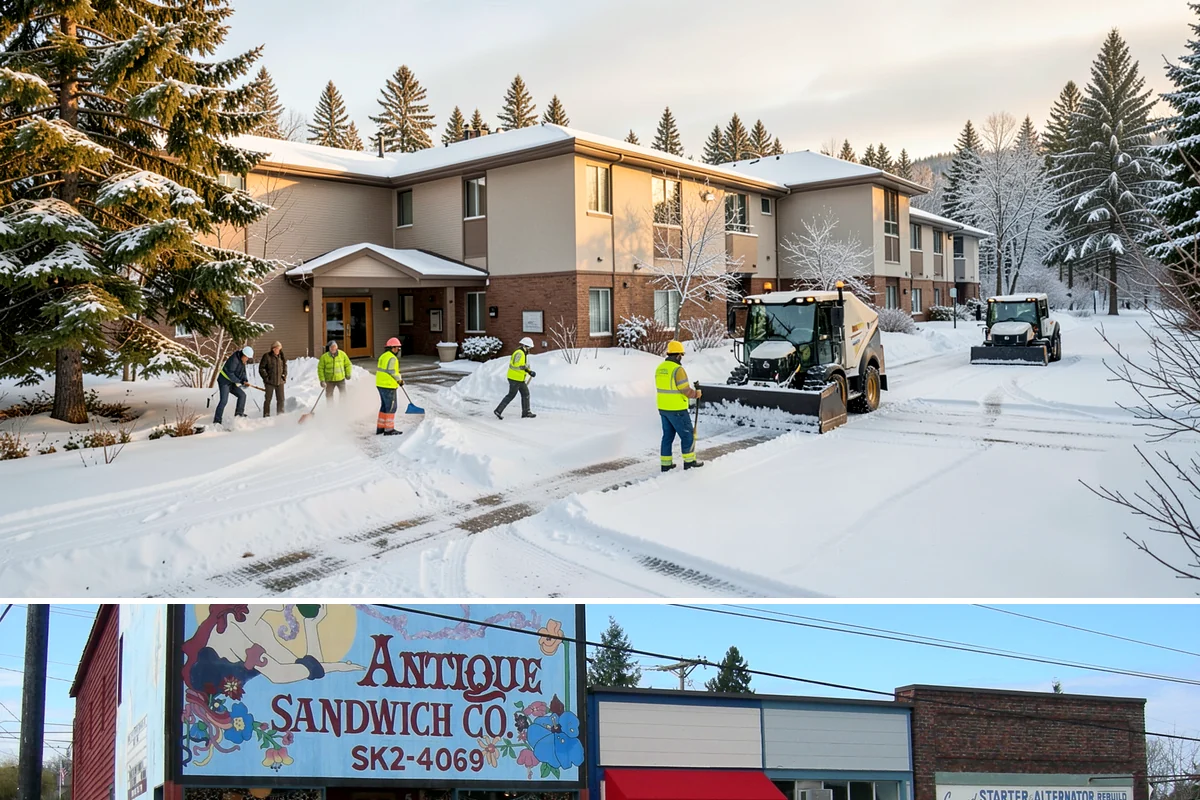 Wheelchair Ramp Snow Removal in Ruston, Pierce County, WA - Serviced first after each snowfall through the winter months when shaded ramps ice quickly.