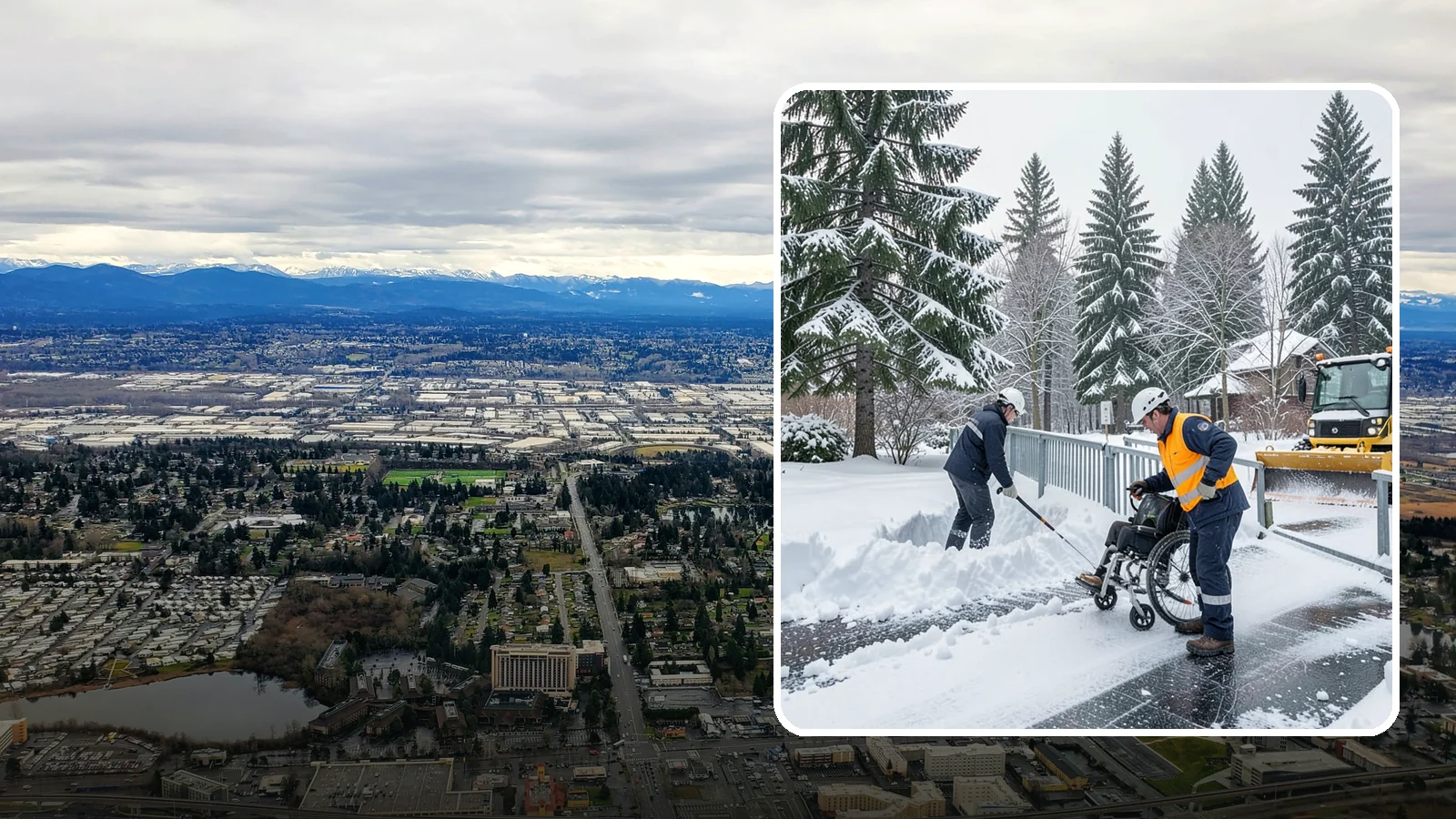 Wheelchair Ramp Snow Removal in SeaTac, King County, WA - We clear wheelchair ramps to full width and treat them for traction so they stay safely usable in Western Washington winters.