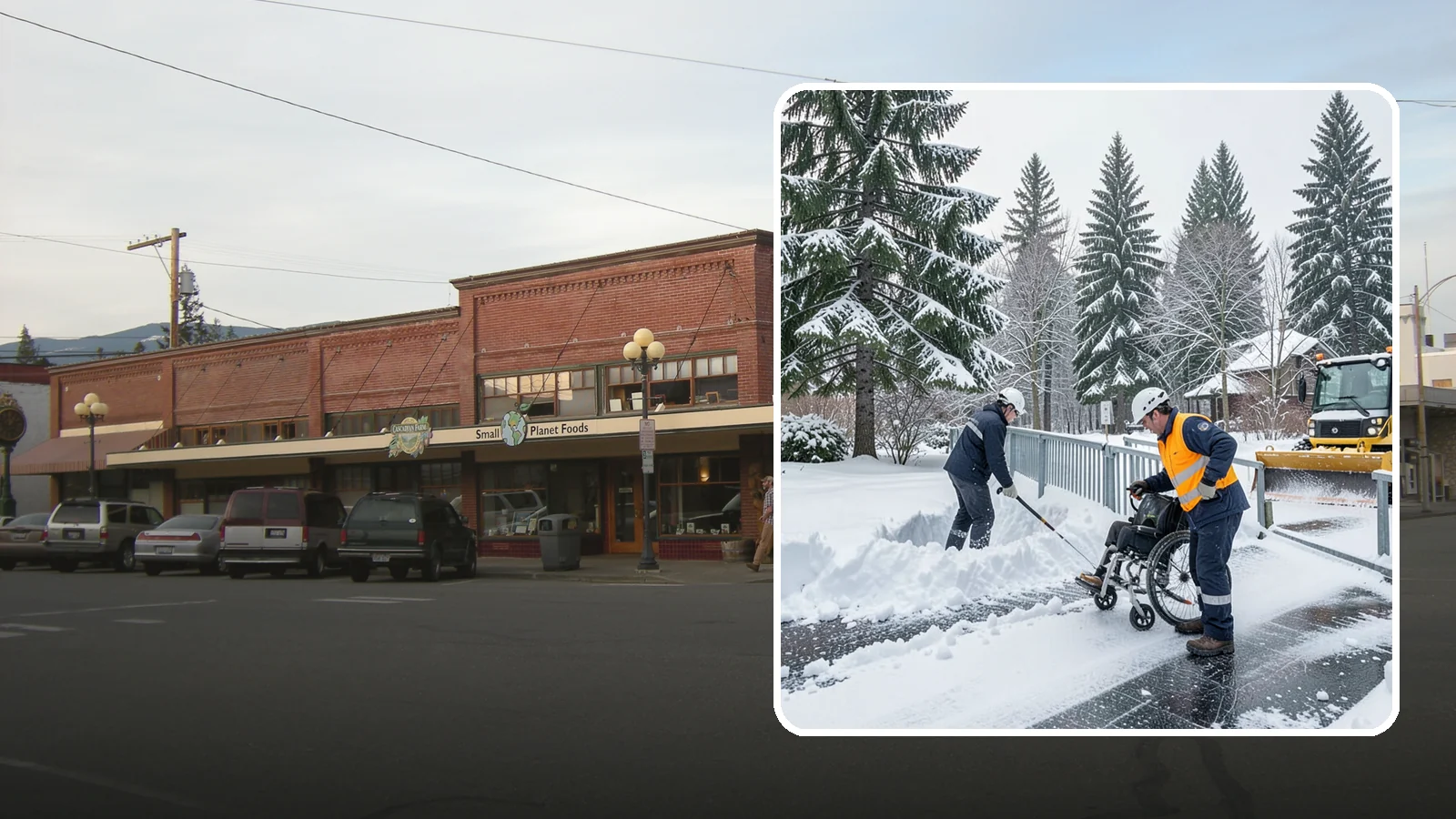 Wheelchair Ramp Snow Removal in Sedro-Woolley, Skagit County, WA - We clear wheelchair ramps to full width and treat them for traction so they stay safely usable in Western Washington winters.