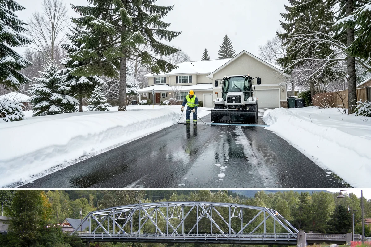 Wheelchair Ramp Snow Removal in Skykomish, King County, WA - Serviced first after each snowfall through the winter months when shaded ramps ice quickly.