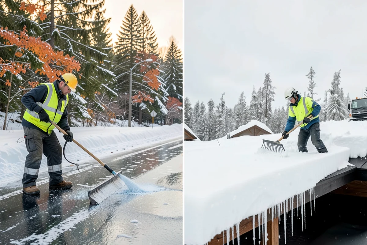 Wheelchair Ramp Snow Removal in Snoqualmie, King County, WA - Locate the ramp, landings, and transitions