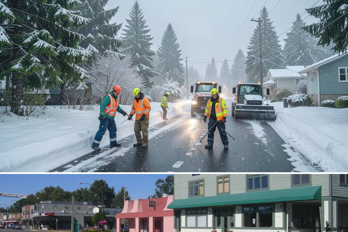 Wheelchair Ramp Snow Removal in Snoqualmie, King County, WA - Serviced first after each snowfall through the winter months when shaded ramps ice quickly.