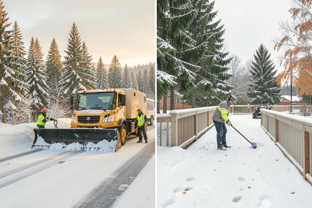 Wheelchair Ramp Snow Removal in Stanwood, Snohomish County, WA - Locate the ramp, landings, and transitions