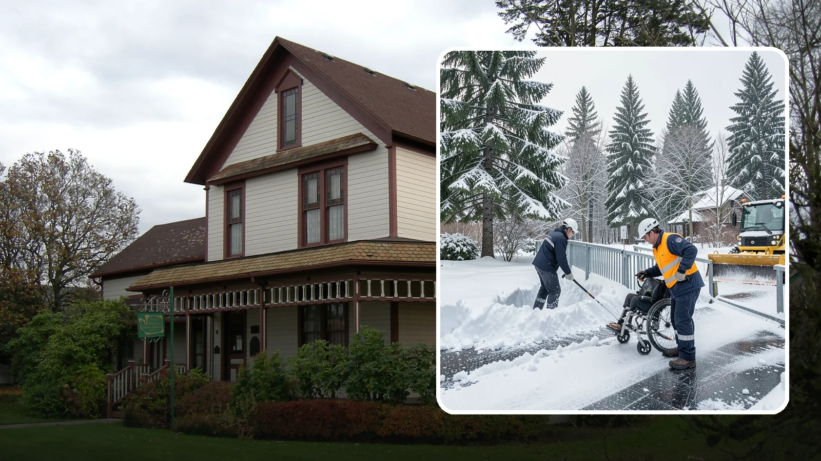 Wheelchair Ramp Snow Removal in Sumner, Pierce County, WA - We clear wheelchair ramps to full width and treat them for traction so they stay safely usable in Western Washington winters.