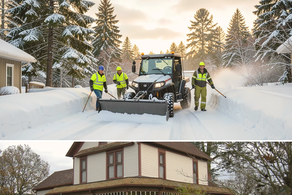 Wheelchair Ramp Snow Removal in Sumner, Pierce County, WA - Serviced first after each snowfall through the winter months when shaded ramps ice quickly.