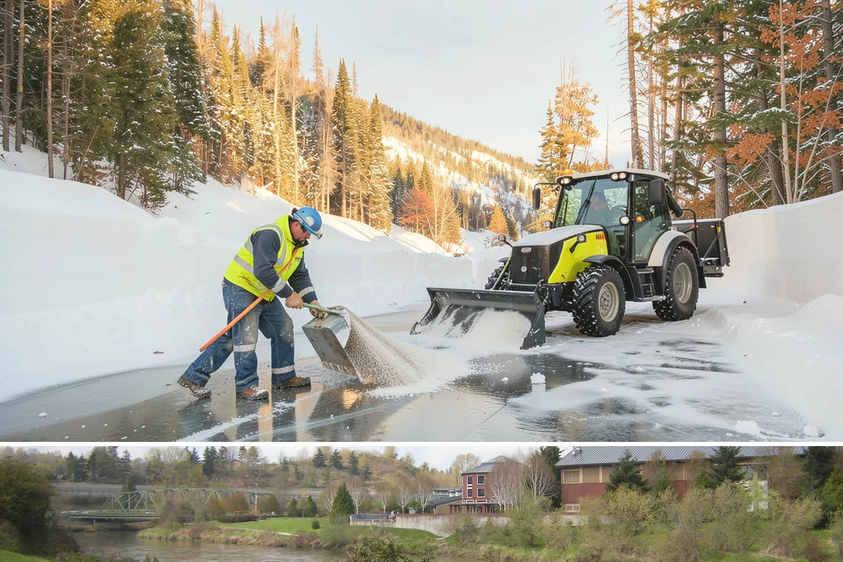 Wheelchair Ramp Snow Removal in Tukwila, King County, WA - Serviced first after each snowfall through the winter months when shaded ramps ice quickly.