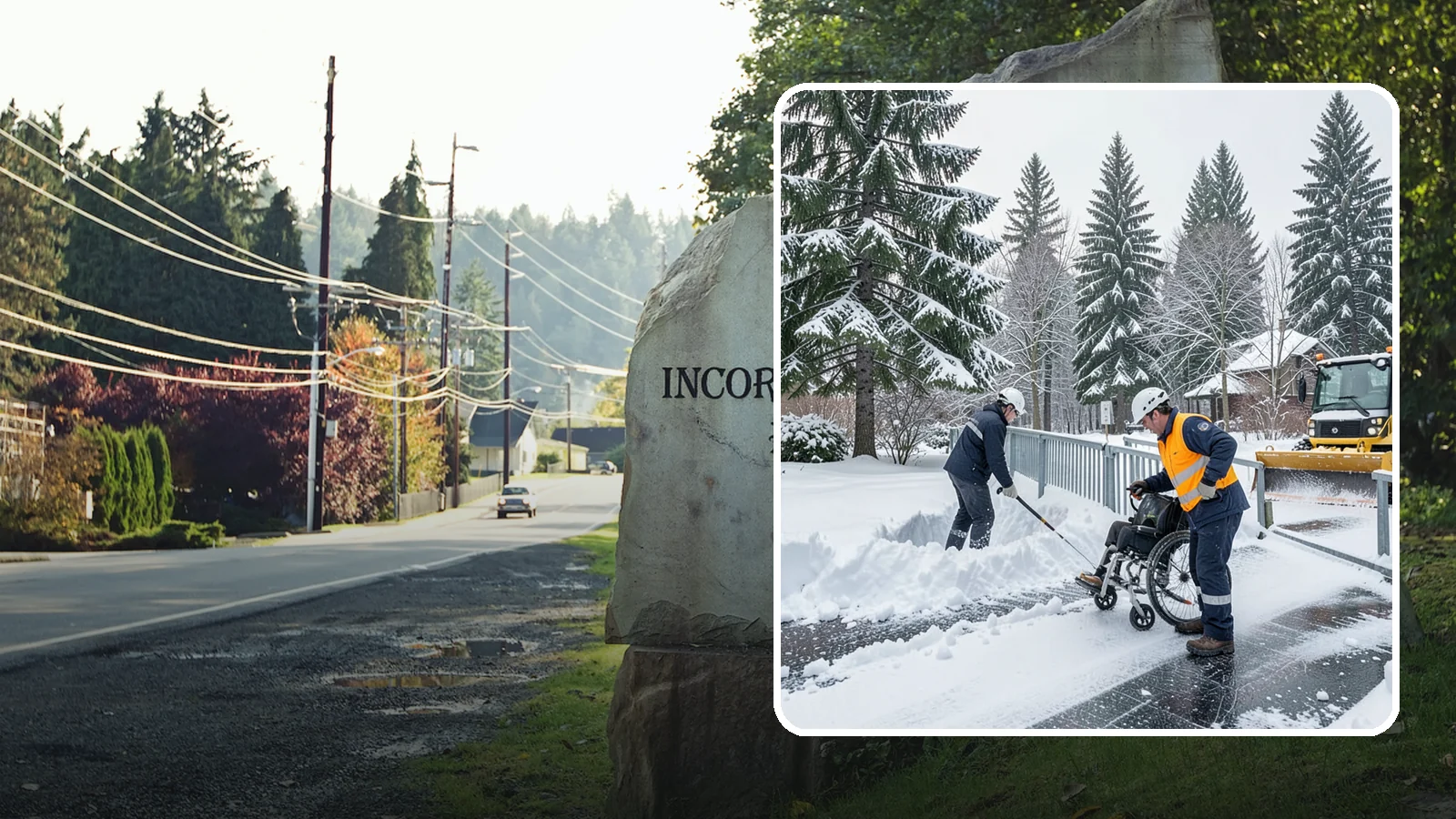 Wheelchair Ramp Snow Removal in Wilkeson, Pierce County, WA - We clear wheelchair ramps to full width and treat them for traction so they stay safely usable in Western Washington winters.