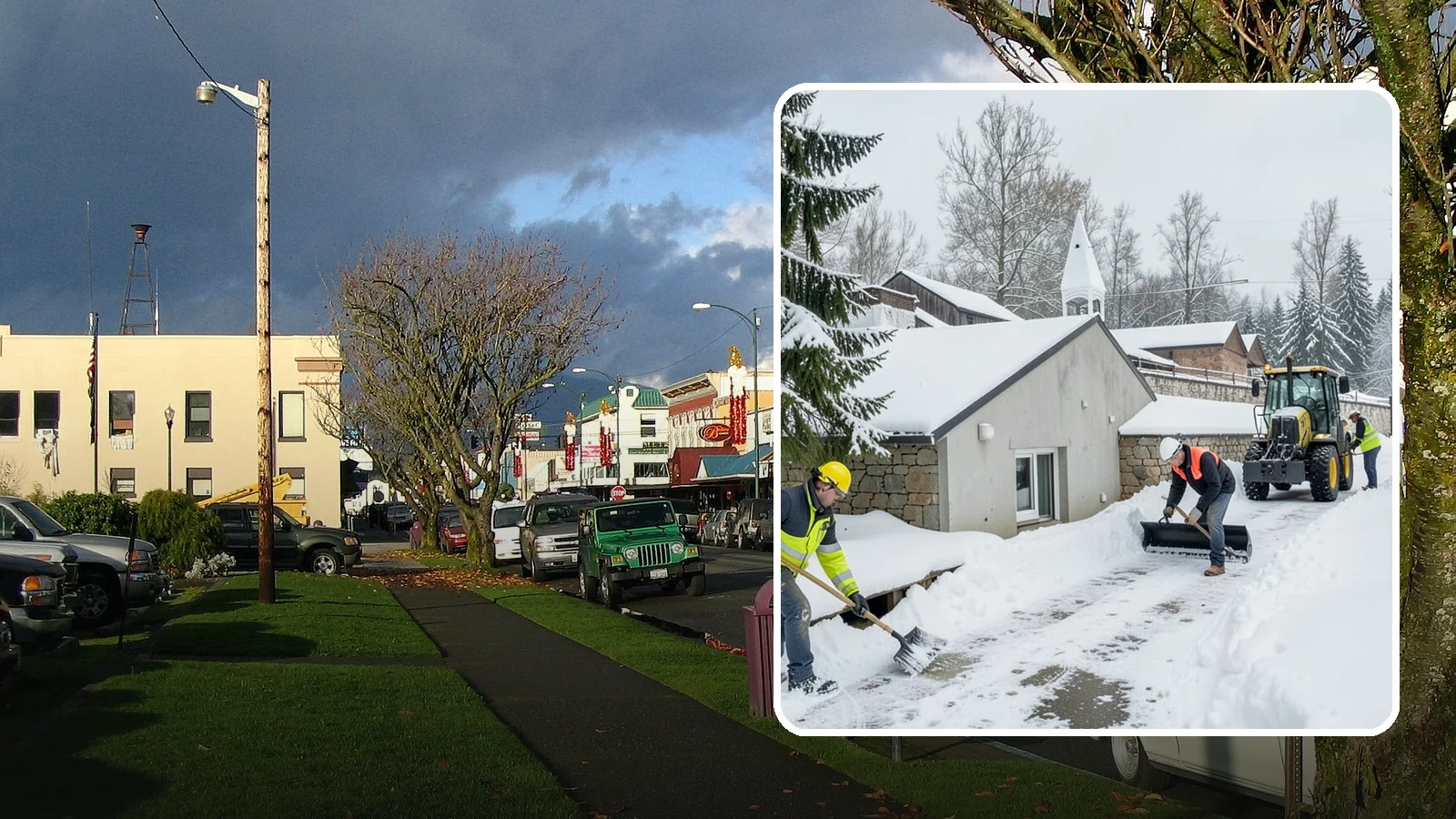 Window Well Snow Clearing in Arlington, Snohomish County, WA - We clear snow and slush from basement window wells to protect egress, prevent leaks, and keep daylight reaching lower levels.